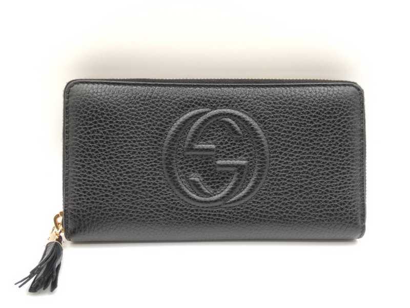 グッチ買取 ラウンドファスナー長財布 598187